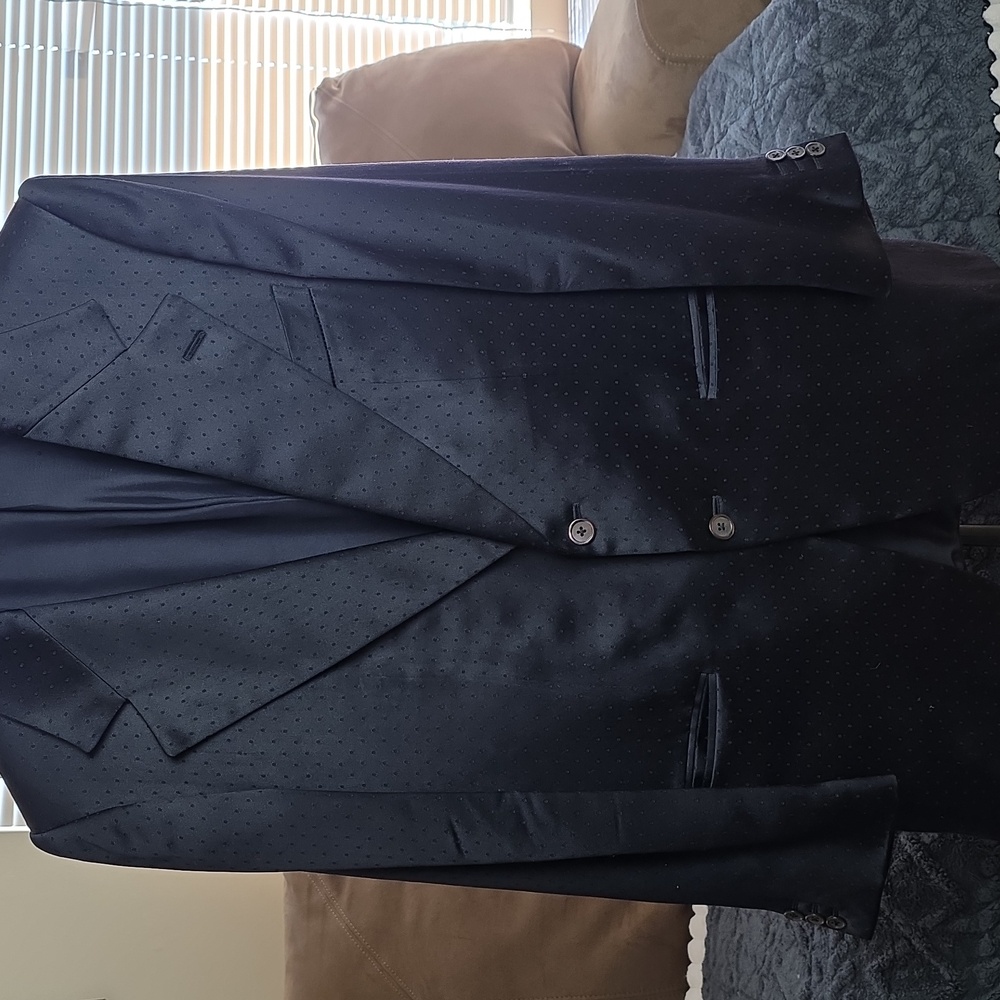 Yves Saint Laurent Rive Gauche Men's Black Suit Jacket Euro 50/ US 40 100% Silk
